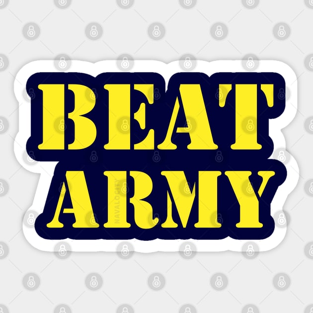 Go Navy Beat Army Sticker by Navalocity